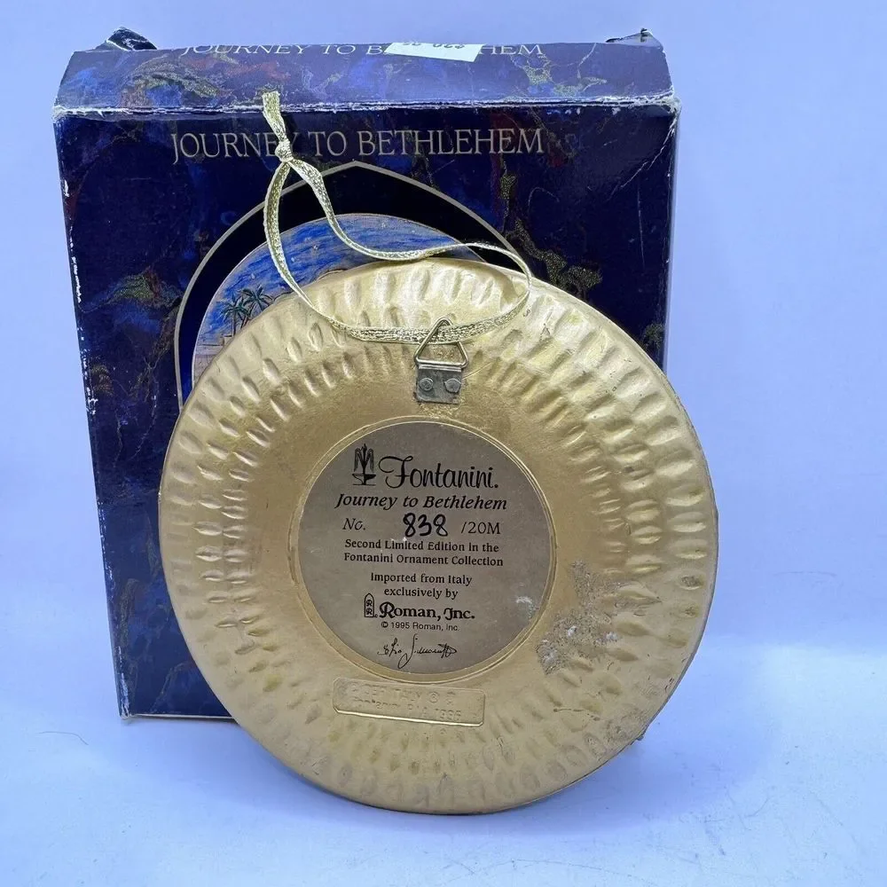 Fontanini Vintage 1995‎ Journey To Bethlehem Hanging Decoration Christmas Italy
